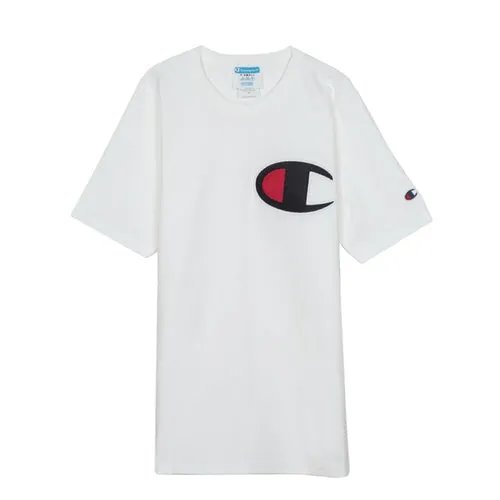 Champion Logo Crewneck Life Short Sleeve T-shirt - White