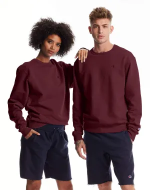 Champion Men's PowerBlend Fleece Crew Maroon S0888 407D55 029