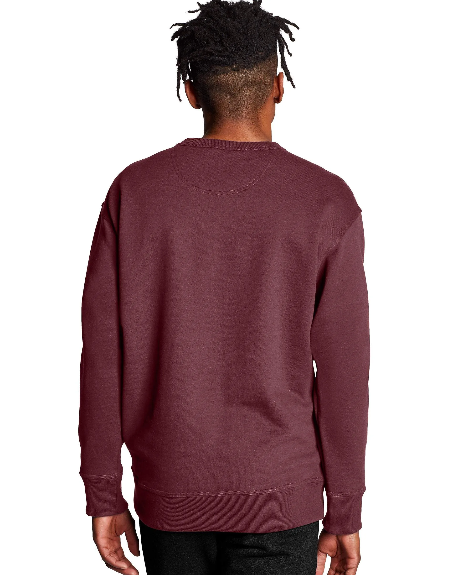 Champion Men's PowerBlend Fleece Crew Maroon S0888 407D55 029