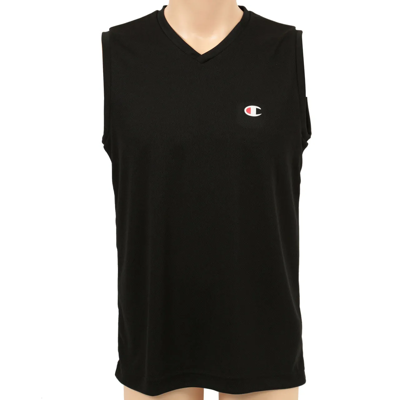 Champion メッシュVネックサーフシャツ S～LL (チャンピオン シャツ 吸汗速乾 ドライ 通気性 スポーツ) (在庫限り)
