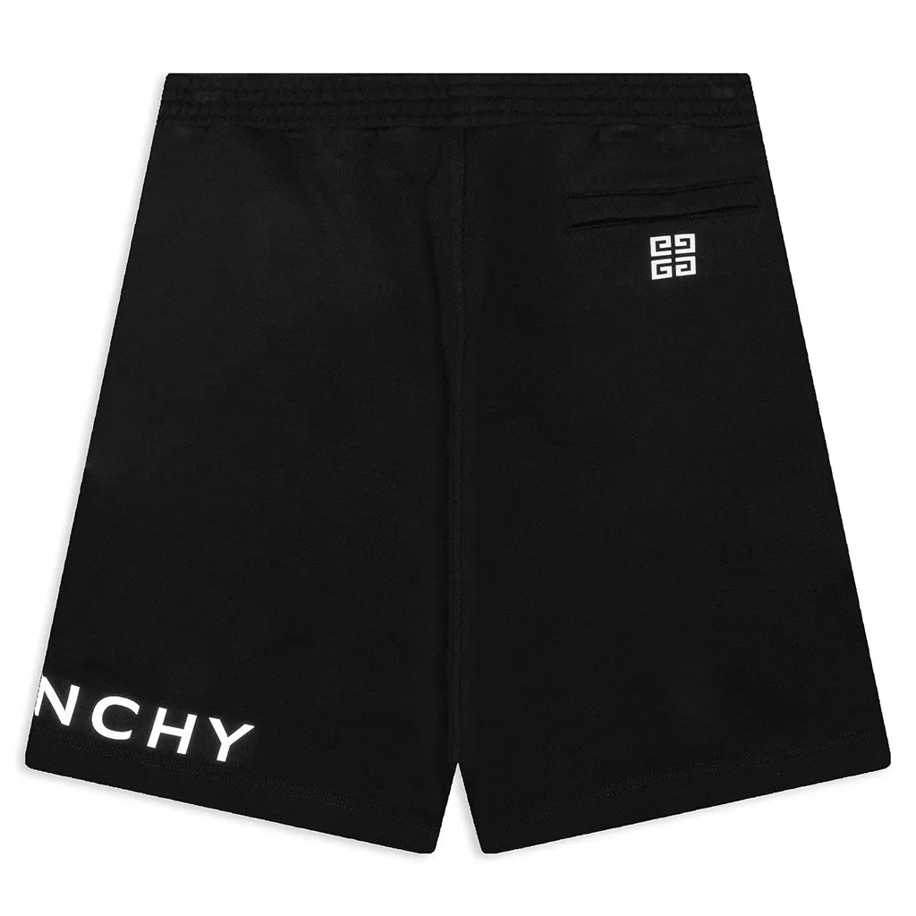 Reflective Bermuda Shorts - Black