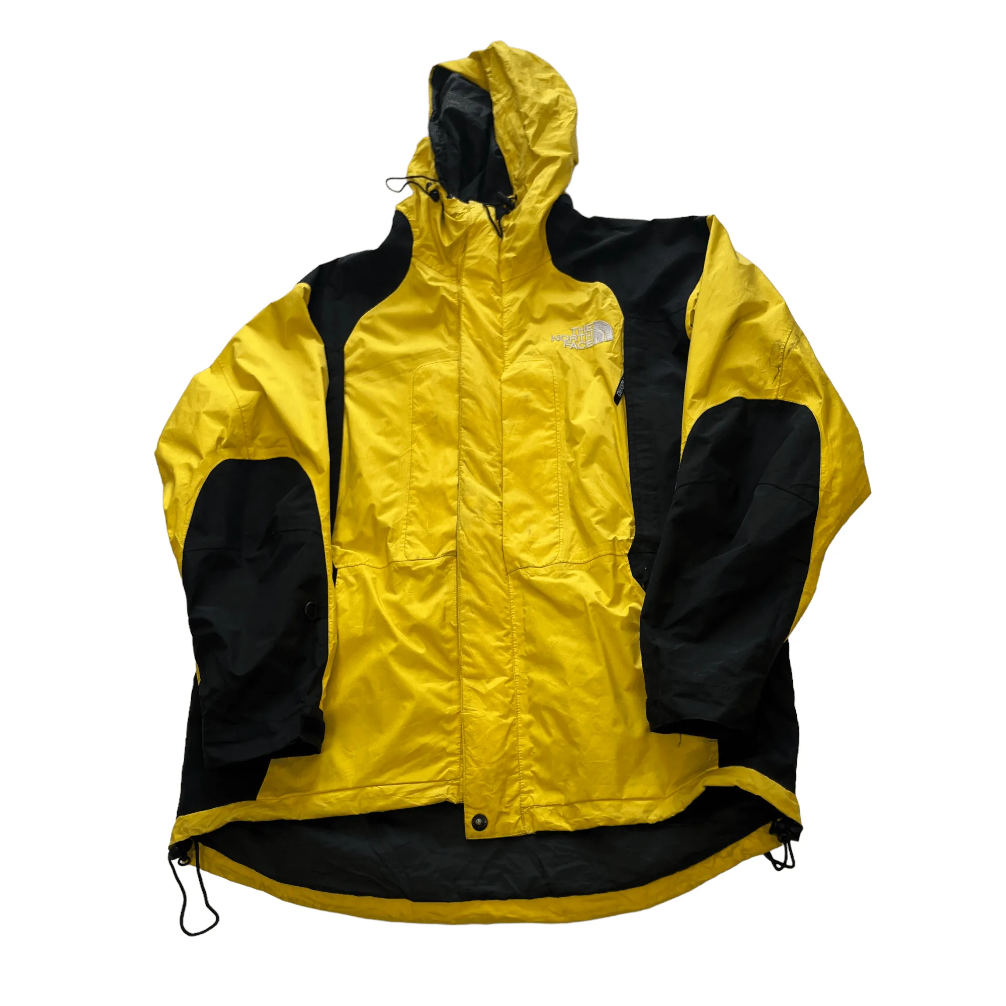 Vintage Black   Yellow The North Face (TNF) Gore-Tex Jacket - Large