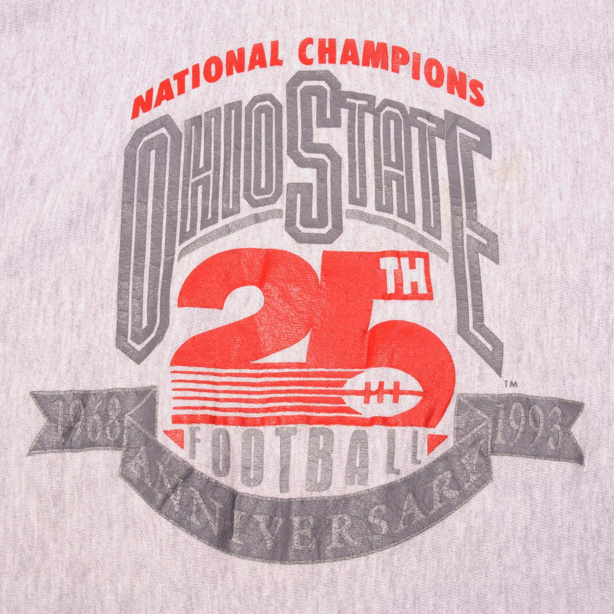 VINTAGE CHAMPION REVERSE WEAVE OHIO STATE SWEATSHIRT 1993 SIZE 2XL MADE IN USA